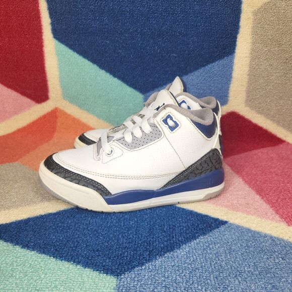 Little Kid's Jordan 3 Retro White/Midnight Navy (DM0966 140) - 12C - Picture 1 of 7